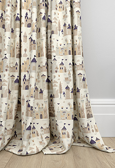Magic Castle, Stone - Made to Measure Curtains